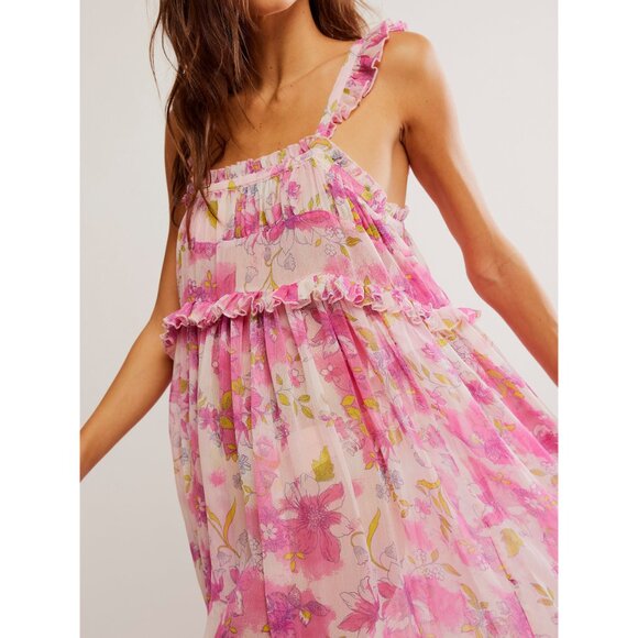 FREE PEOPLE Moon Phase Printed Midi Slip / Pop Combo - Picture 4 of 6